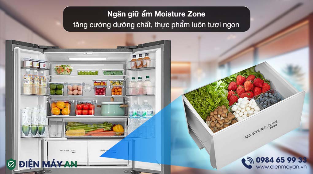 Tủ Lạnh Toshiba Inverter 515 Lít GR-RF665WIA-PGV(22)-XK - ngăn cấp ẩm